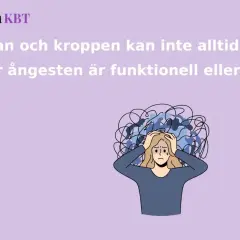 En person med huvudet i händerna, omgiven av kaotiska linjer som symboliserar fysiska symtom vid stress och ångest.