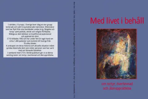 En målning som symboliserar livet efter en destruktiv relation. Boken handlar om tortyr, överlevnad och återupprättelse.