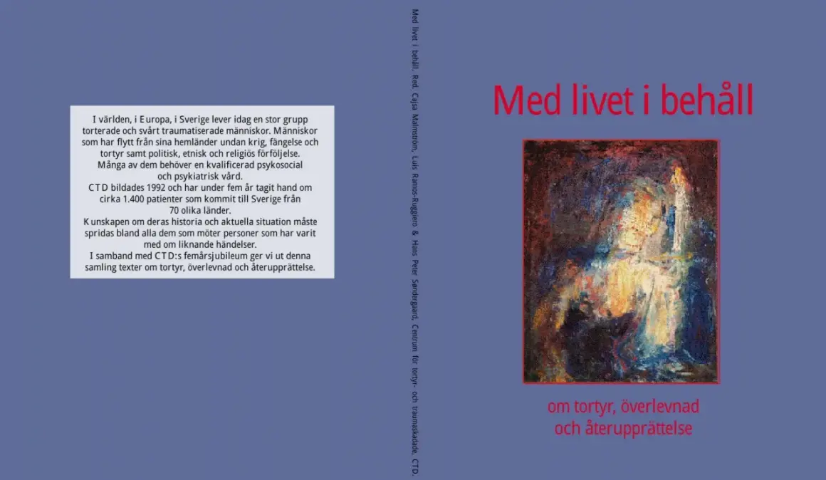 En målning som symboliserar livet efter en destruktiv relation. Boken handlar om tortyr, överlevnad och återupprättelse.