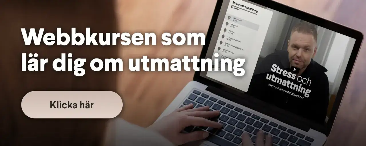 Webbkurs om stress och utmattning, med fokus på akut fas. Lär dig hantera utmattning och stress.